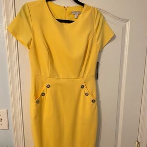 Yellow New York & Co. Midi Dress